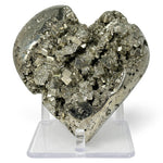 Pyrite Heart Shaped Crystal Natural Gemstone for Healing, Protection & Decorative Display -RSH227