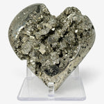 Pyrite Heart Shaped Crystal Natural Gemstone for Healing, Protection & Decorative Display -RSH227