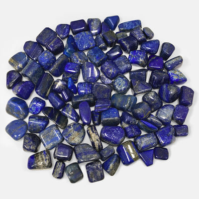 Natural Royal Blue Lapis Lazuli Tumbled Stone Gemstone Crystals - Wholesale - Gem Avenue