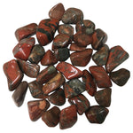1 lb Polished Brecciated Poppy Jasper Tumbled Gemstone Healing Crystals Bulk