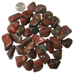 1 lb Polished Brecciated Poppy Jasper Tumbled Gemstone Healing Crystals Bulk