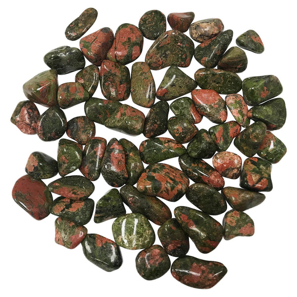 Natural Unakite Tumbled Stone Gemstone Crystals- Wholesale - Gem Avenue