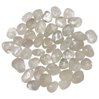 Natural Clear Quartz Tumbled Stone Gemstone - 1 lb