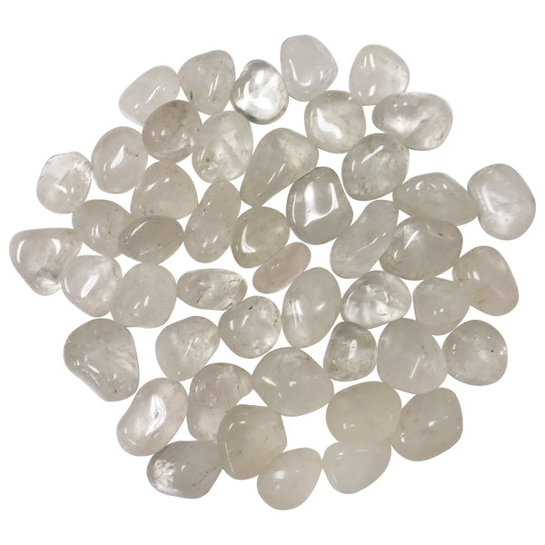 Natural Clear Quartz Tumbled Stone Gemstone - 1 lb