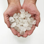 Natural Clear Quartz Tumbled Stone Gemstone - 1 lb