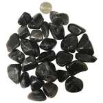 Natural Black Smoky Quartz Tumbled Stone Gemstones - 1 lb