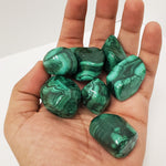 1 lb Polished Green Malachite Gemstone Tumbled Stone