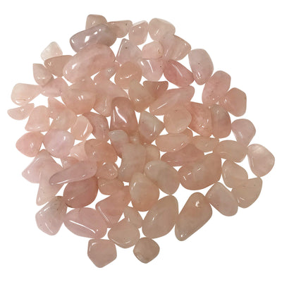 Natural Rose Quartz Tumbled Stone Gemstones - 1 lb