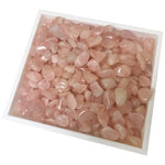 Natural Rose Quartz Tumbled Stone Gemstones - 1 lb