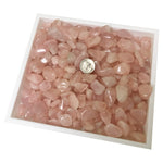 Natural Rose Quartz Tumbled Stone Gemstones - 1 lb