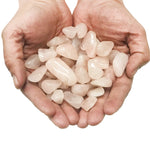 Natural Rose Quartz Tumbled Stone Gemstones - 1 lb