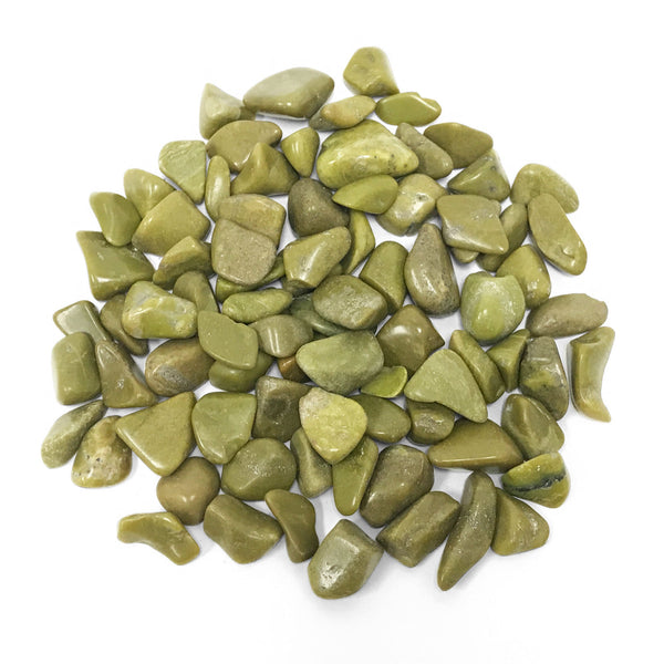 Natural Green Opal Tumbled Stone - Gem Avenue