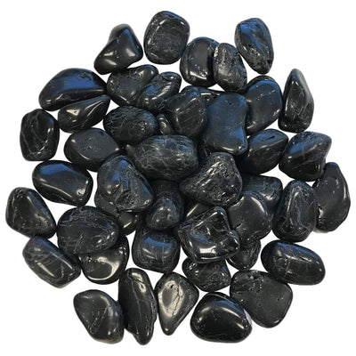 Natural Black Tourmaline Tumbled Stone Gemstone Crystals- Wholesale - Gem Avenue