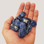 1 lb Natural Polished Sodalite Gemstone Tumbled Stones Healing Crystals Bulk