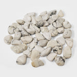 Natural White Howlite Tumbled Stone Gemstones - 1 lb