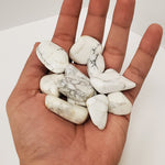 Natural White Howlite Tumbled Stone Gemstones - 1 lb