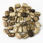 Natural Chocolate Calcite Tumbled Stone Gemstones - 1 lb