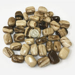 Natural Chocolate Calcite Tumbled Stone Gemstones - 1 lb