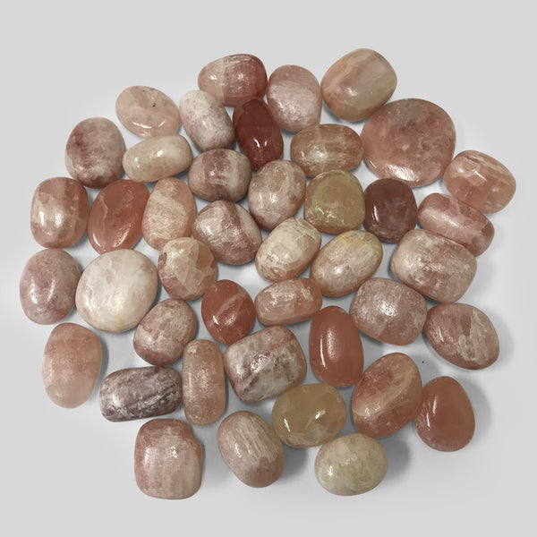 Natural Rose Calcite Tumbled Stone Gemstone Crystals- Wholesale - Gem Avenue