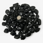 Natural Black Obsidian Tumbled Stone Gemstones 1 Lb