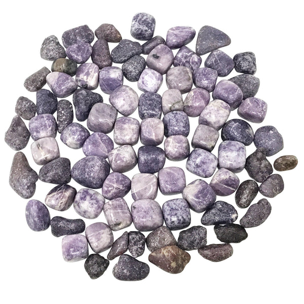 Natural Lepidolite Tumbled Stone Gemstone Crystals- Wholesale - Gem Avenue