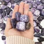 Natural Lepidolite Tumbled Stone Gemstones - 1 lb