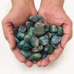 1 lb Natural Polished Chrysocolla Gemstone Tumbled Stones Healing Crystals Bulk