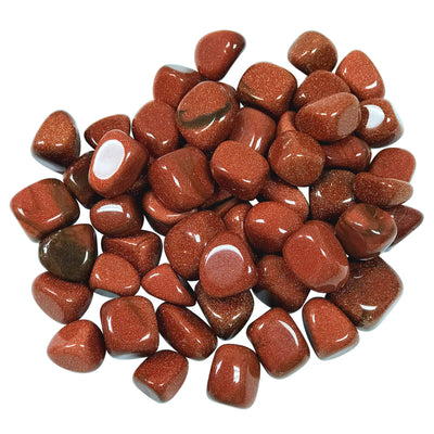 Natural Goldstone Tumbled Stone Gemstones - 1 lb