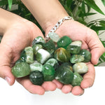 1 lb Natural Polished Green Fluorite Gemstone Tumbled Stones Healing Crystals Bulk