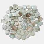 Natural Polished Caribbean Blue Calcite Tumbled Stone Gemstones 1 Lb