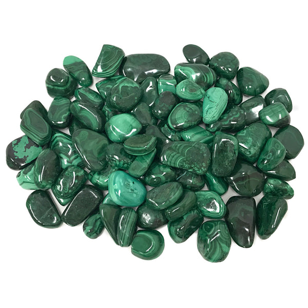 Natural Malachite Tumbled Stone Gemstone Crystals- Wholesale - Gem Avenue