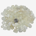 Natural White Calcite Tumbled Stone Gemstones - 1 lb