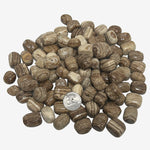 Natural Banded Chocolate Calcite Tumbled Stone Gemstones - 1 lb