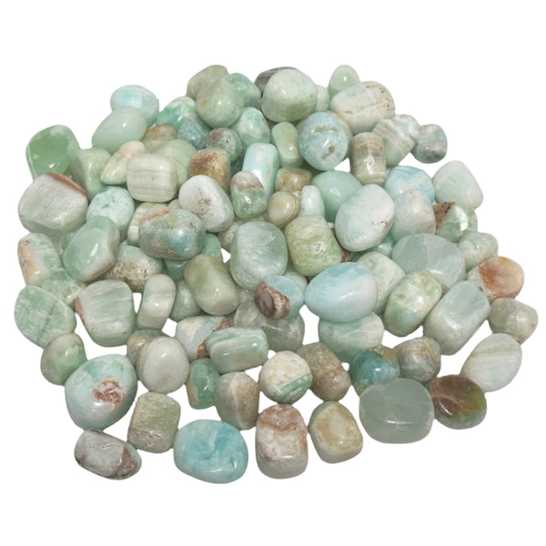 Natural Pistachio Calcite Tumbled Stone Gemstone Crystals- Wholesale - Gem Avenue