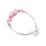 .925 Sterling Silver 7.5 Inch Bracelet with Austrian Crystals Elegant, Hypoallergenic, and Handcrafted Jewelry Gift for Women, Perfect for Any Occasion