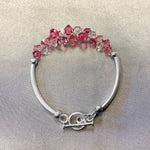 .925 Sterling Silver 7.5 Inch Bracelet with Austrian Crystals Elegant, Hypoallergenic, and Handcrafted Jewelry Gift for Women, Perfect for Any Occasion