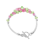 .925 Sterling Silver 7.5 Inch Bracelet with Austrian Crystals Elegant, Hypoallergenic, and Handcrafted Jewelry Gift for Women, Perfect for Any Occasion