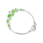 .925 Sterling Silver 7.5 Inch Bracelet with Austrian Crystals Elegant, Hypoallergenic, and Handcrafted Jewelry Gift for Women, Perfect for Any Occasion