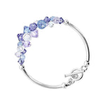 .925 Sterling Silver 7.5 Inch Bracelet with Austrian Crystals Elegant, Hypoallergenic, and Handcrafted Jewelry Gift for Women, Perfect for Any Occasion