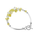 .925 Sterling Silver 7.5 Inch Bracelet with Austrian Crystals Elegant, Hypoallergenic, and Handcrafted Jewelry Gift for Women, Perfect for Any Occasion
