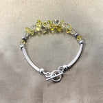 .925 Sterling Silver 7.5 Inch Bracelet with Austrian Crystals Elegant, Hypoallergenic, and Handcrafted Jewelry Gift for Women, Perfect for Any Occasion