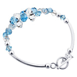 .925 Sterling Silver 7.5 Inch Bracelet with Austrian Crystals Elegant, Hypoallergenic, and Handcrafted Jewelry Gift for Women, Perfect for Any Occasion