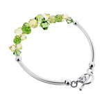 .925 Sterling Silver 7.5 Inch Bracelet with Austrian Crystals Elegant, Hypoallergenic, and Handcrafted Jewelry Gift for Women, Perfect for Any Occasion