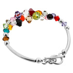 .925 Sterling Silver 7.5 Inch Bracelet with Austrian Crystals Elegant, Hypoallergenic, and Handcrafted Jewelry Gift for Women, Perfect for Any Occasion