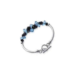 .925 Sterling Silver 7.5 Inch Bracelet with Austrian Crystals Elegant, Hypoallergenic, and Handcrafted Jewelry Gift for Women, Perfect for Any Occasion