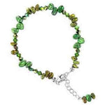 Pearl with Austrian Crystals 7 to 8.5 inch Long 925 Sterling Silver Bracelet