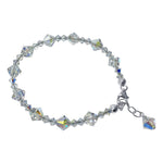 Adjustable 7 to 8 inch Bracelet with .925 Silver and Austrian Crystals