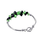 .925 Sterling Silver 7.5 Inch Bracelet with Austrian Crystals Elegant, Hypoallergenic, and Handcrafted Jewelry Gift for Women, Perfect for Any Occasion