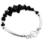 .925 Sterling Silver 7.5 Inch Bracelet with Austrian Crystals Elegant, Hypoallergenic, and Handcrafted Jewelry Gift for Women, Perfect for Any Occasion