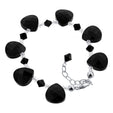 .925 Sterling Silver 7–8.5 inch Adjustable Bracelet with Austrian Crystals Elegant Handmade Jewelry for Women, Gifts, Special Occasions & Everyday Wear - GBG25
